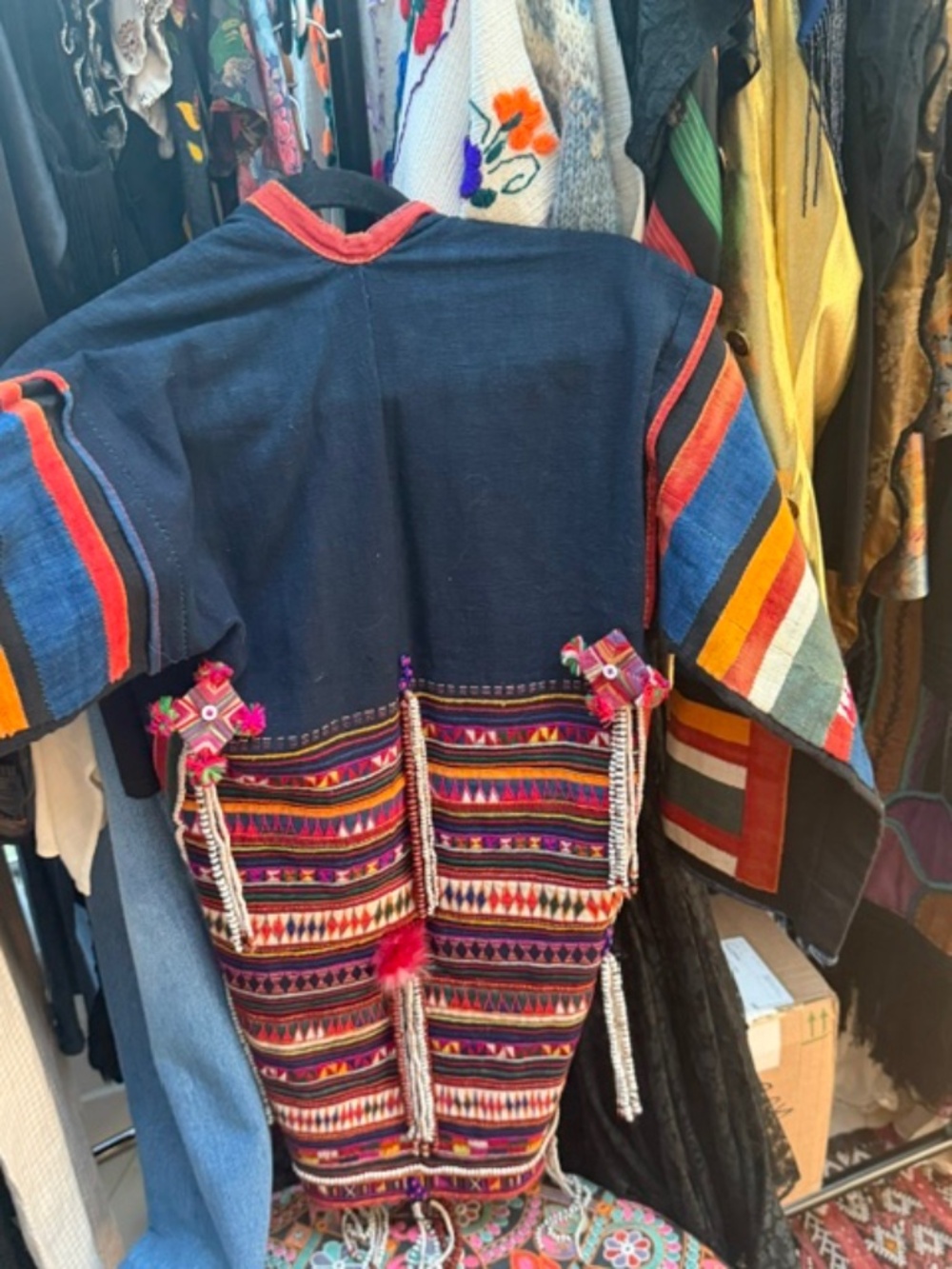Hmong Jacket with beading and fringe